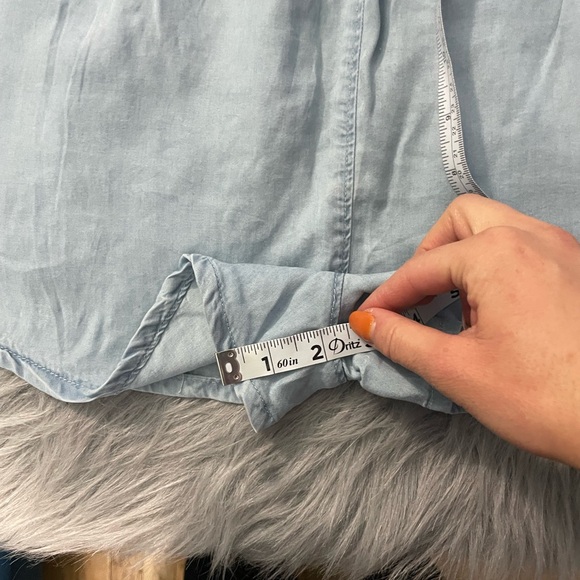 NWT Kohl's Light Blue High Waist Women's Shorts - Picture 7 of 7